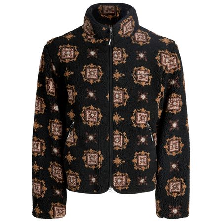 Jack&Jones Übergrößen Teddyfell-Jacke schwarz-braun Jack&Jones Übergrößen Teddyfell-Jacke schwarz-braun