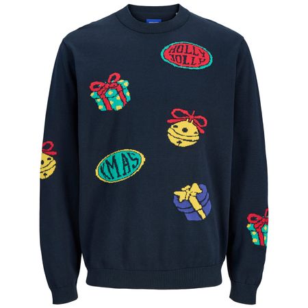 Jack&Jones Übergrößen Strickpullover JORHOLIDAY navy