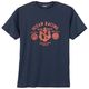 North Latitude Übergrößen T-Shirt navy Ankerprint