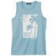 North Latitude Übergrößen Tanktop hellblau Palmen