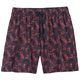 North Latitude Übergröße Badeshorts rot-navy Muster