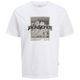 Jack&Jones Übergrößen T-Shirt weiß JCOFLARE Print