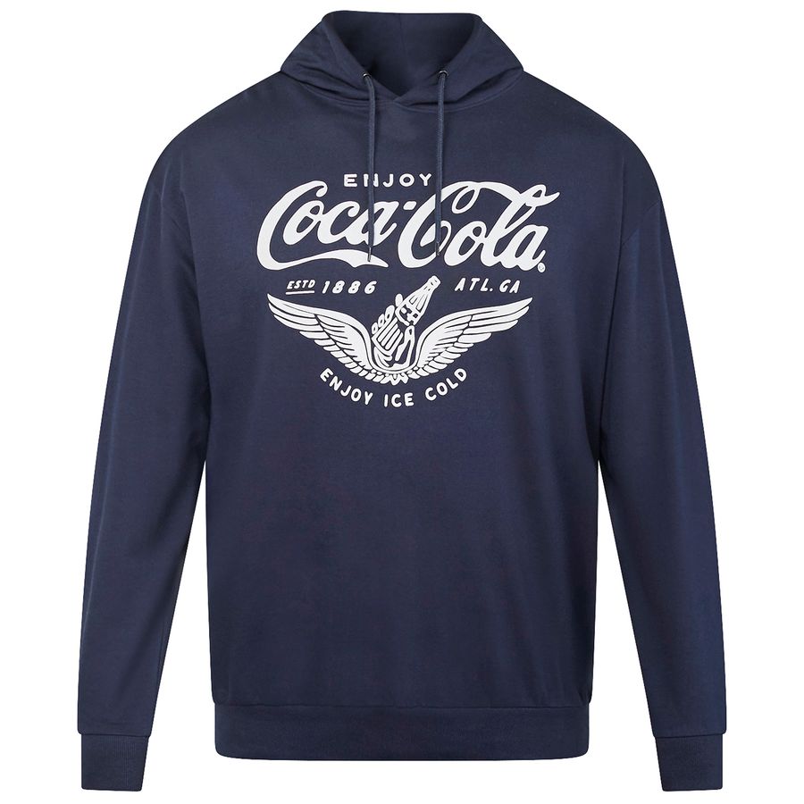 North Latitude Übergröße Hoodie Print CocaCola® navy