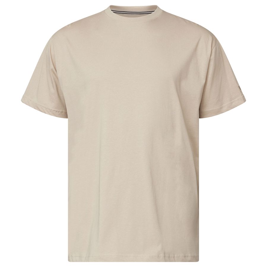North Latitude Übergrößen Basic-T-Shirt beige