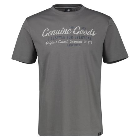 Lerros Übergrößen T-Shirt anthrazit Print modisch