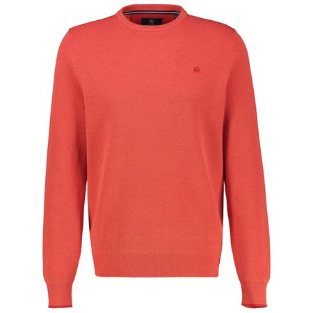 Lerros Übergrößen Struktur-Pullover ziegelrot