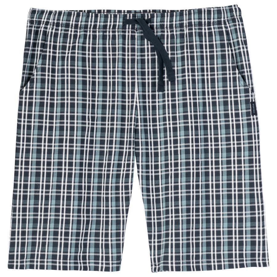 Ceceba Übergrößen Schlaf-Bermuda rauchblau-navy-weiß