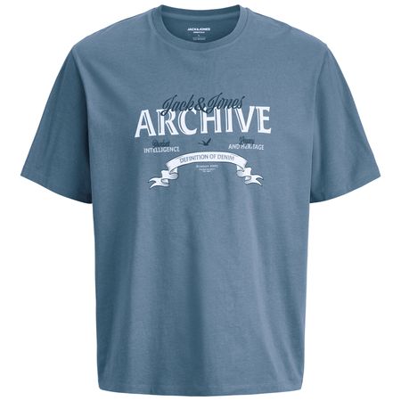 Jack&Jones Übergröße T-Shirt rauchblau JJEDOVER