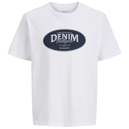 Jack&Jones Übergrößen T-Shirt Print weiß JJEDOVER