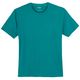 s.Oliver Übergröße petrolblau Basic-T-Shirt Rundhals