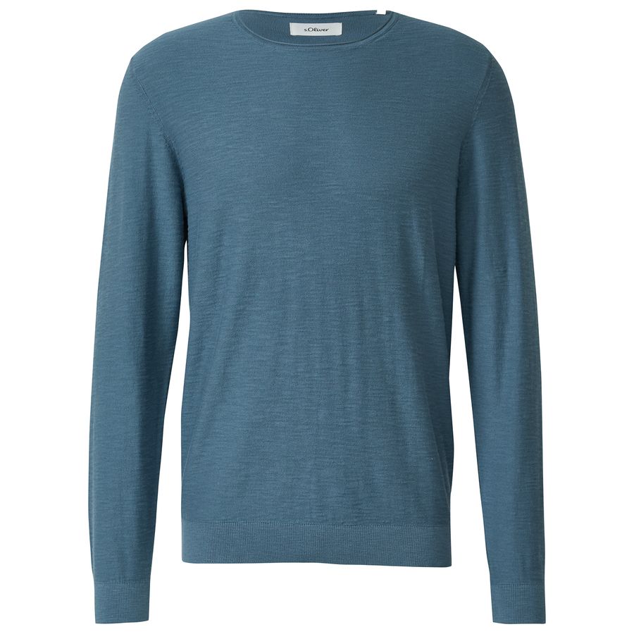 s.Oliver Übergrößen Feinstrickpullover rauchblau