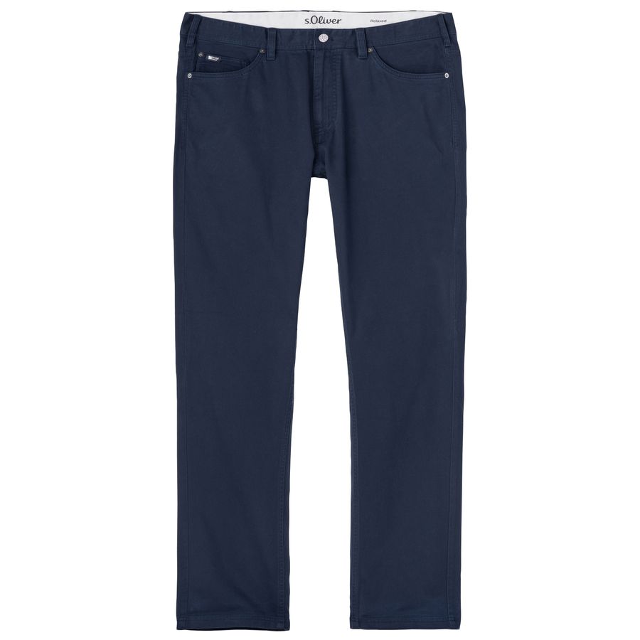 s.Oliver Übergrößen 5-Pocket Hose navy Stretch