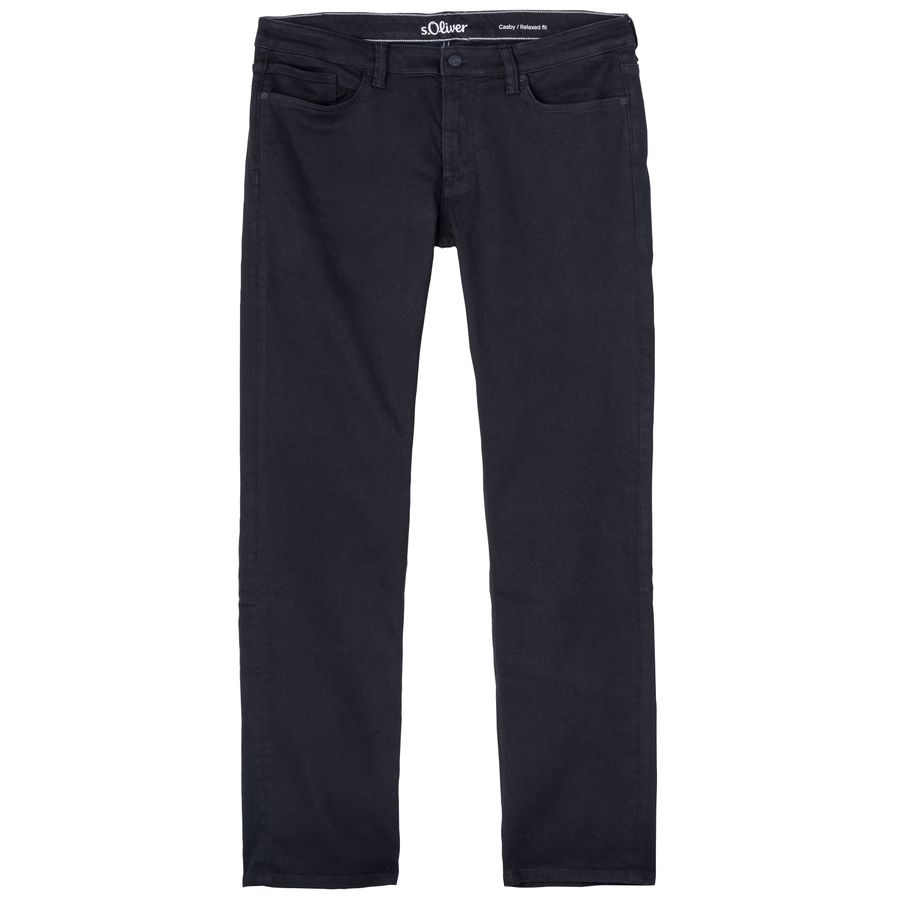 s.Oliver Übergrößen Stretch-Jeans schwarz Casby