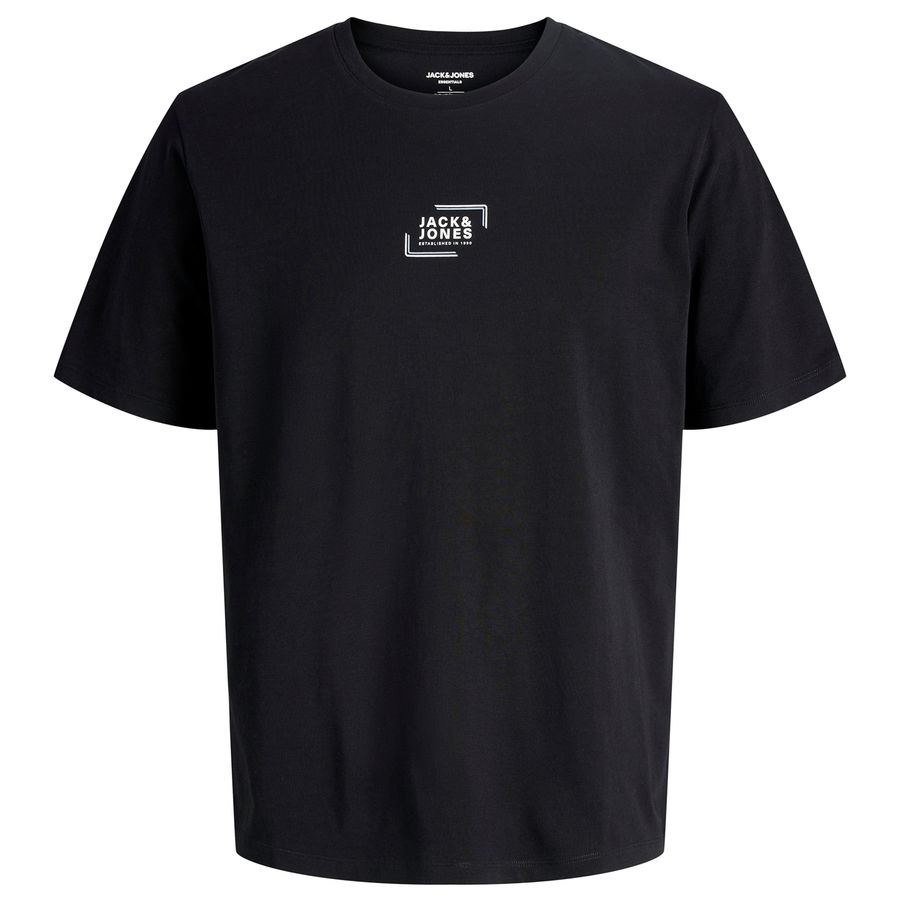Jack&Jones Übergrößen T-Shirt Print schwarz JJCORP