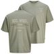 Jack&Jones Übergrößen T-Shirt Print oliv JJEURBAN