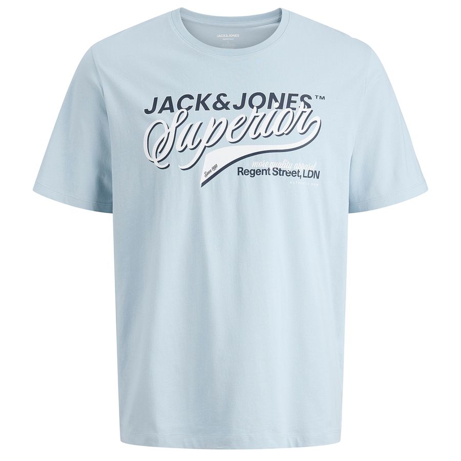 Jack&Jones T-Shirt XXL hellblau Logoprint JJELOGO