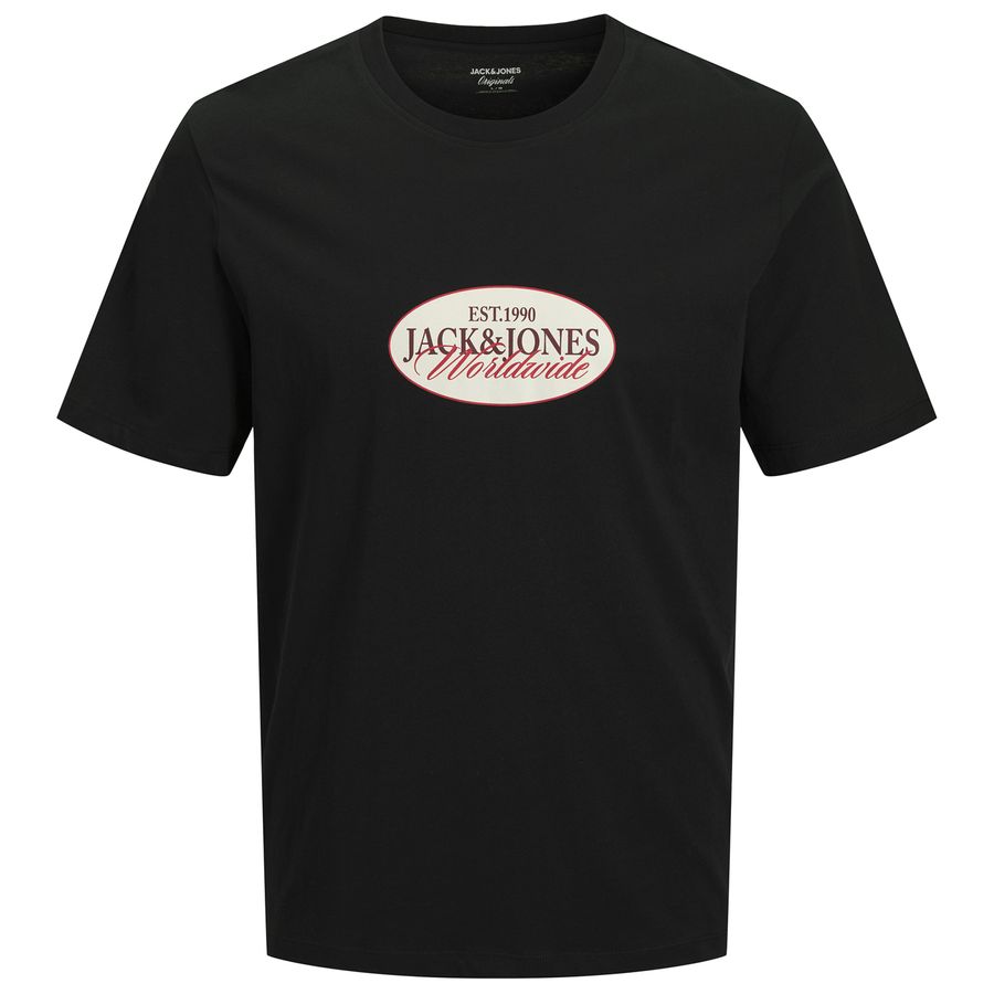 Jack&Jones XXLT-Shirt Print JORCATSKILLS schwarz