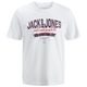 Jack&Jones T-Shirt Übergrößen Logoprint JJELOGO weiß