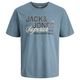 Jack&Jones T-Shirt XXL Logoprint JJELOGO rauchblau