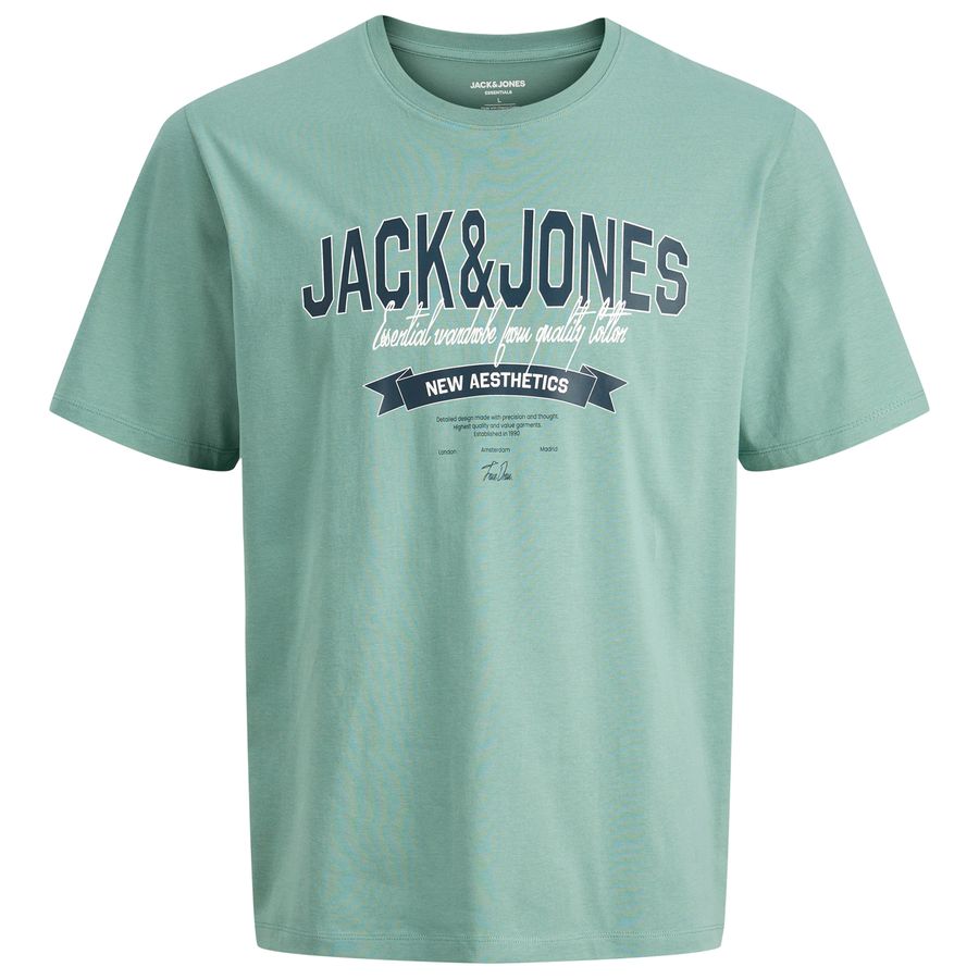 Jack&Jones T-Shirt XXL Logoprint JJELOGO blaugrün