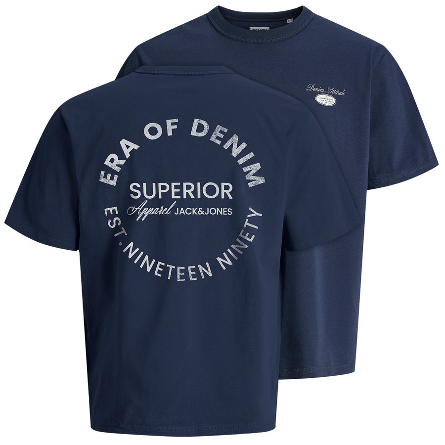 Jack&Jones XXL T-Shirt Rückenprint navy JJEDOVER