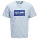 Jack&Jones Übergrößen T-Shirt hellblau JJCOLE Print