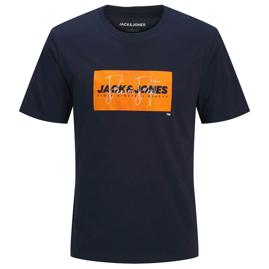 Jack&Jones Übergrößen T-Shirt navy JJCOLE Print