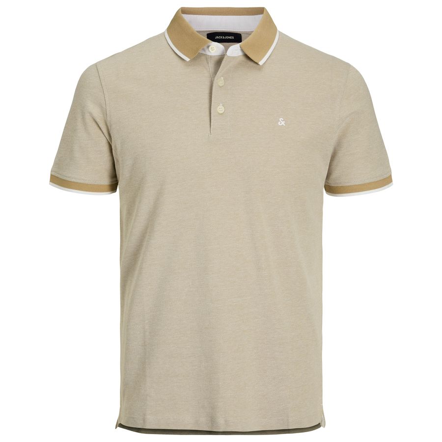 Jack&Jones Übergrößen Poloshirt beige JJEPAULOS