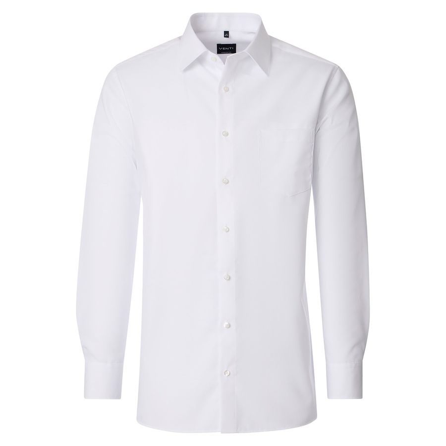 Venti Übergrößen Langarmhemd weiß bügelfrei