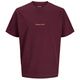 Jack&Jones Übergröße T-Shirt weinrot JORNORREBRO