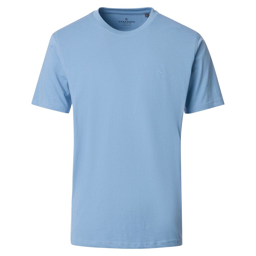CasaModa Übergrößen Basic T-Shirt taubenblau