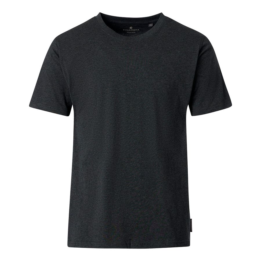 CasaModa Übergrößen Basic T-Shirt anthrazit melange