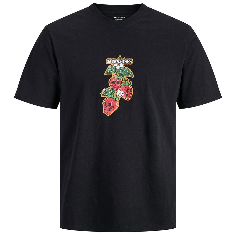Jack&Jones XXL T-Shirt schwarz Skull JORCATSKILLS