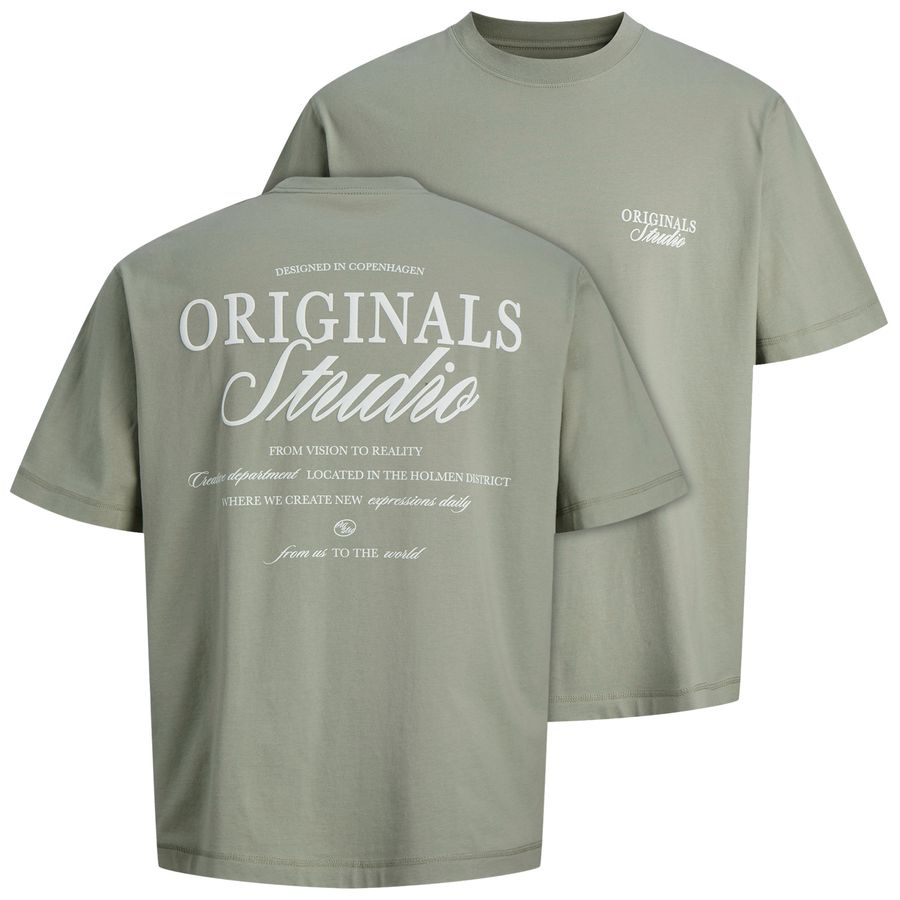Jack&Jones Übergröße T-Shirt salbeigrün JORNORREBRO