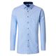 Venti Übergrößen hellblau-weiß Langarmhemd bügelfrei