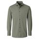 Venti Übergrößen Stretch-Langarmhemd oliv melange