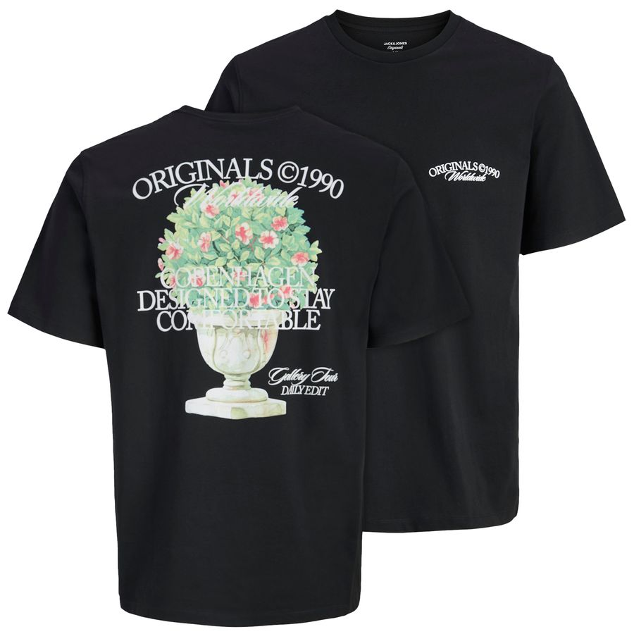 Jack&Jones Übergrößen T-Shirt schwarz JORNANTUCKET