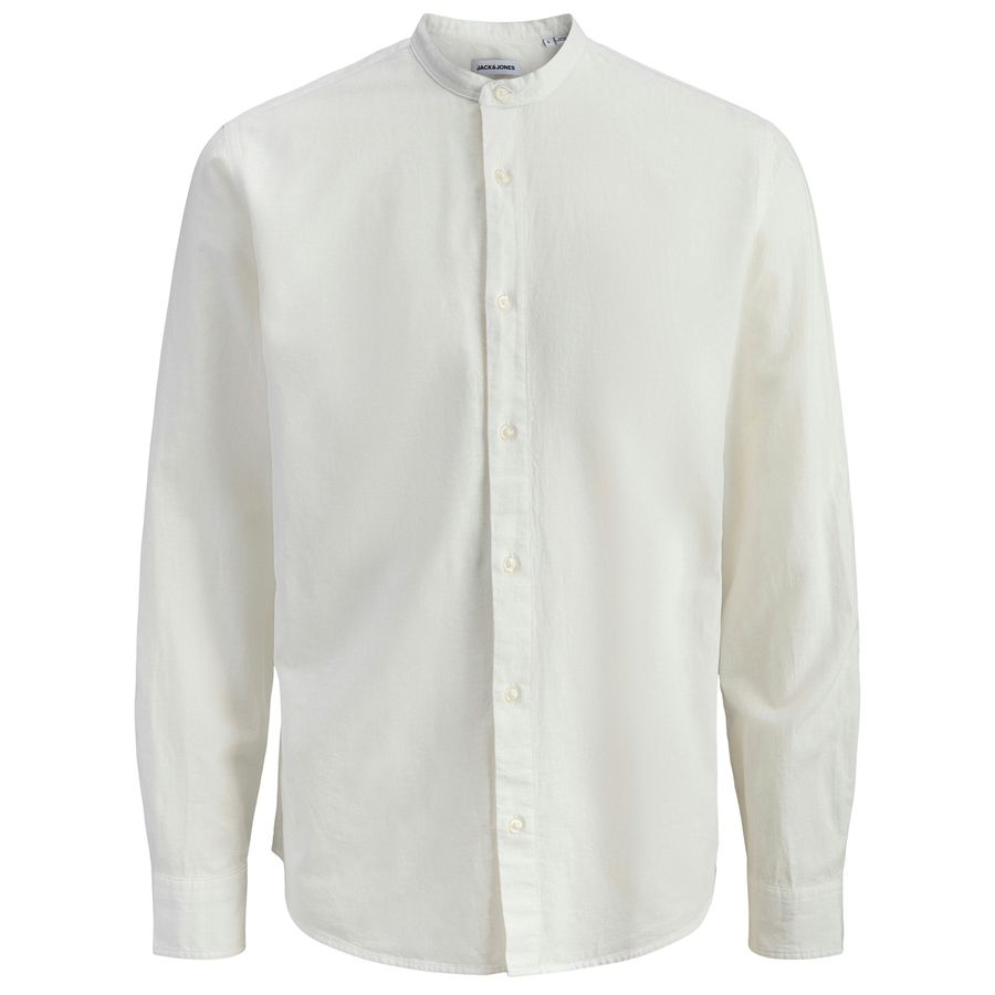 Jack&Jones Übergrößen Langarmhemd weiß JJEBREEZE