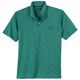 Ragman Übergröße Softknit Poloshirt mintgrün geflammt