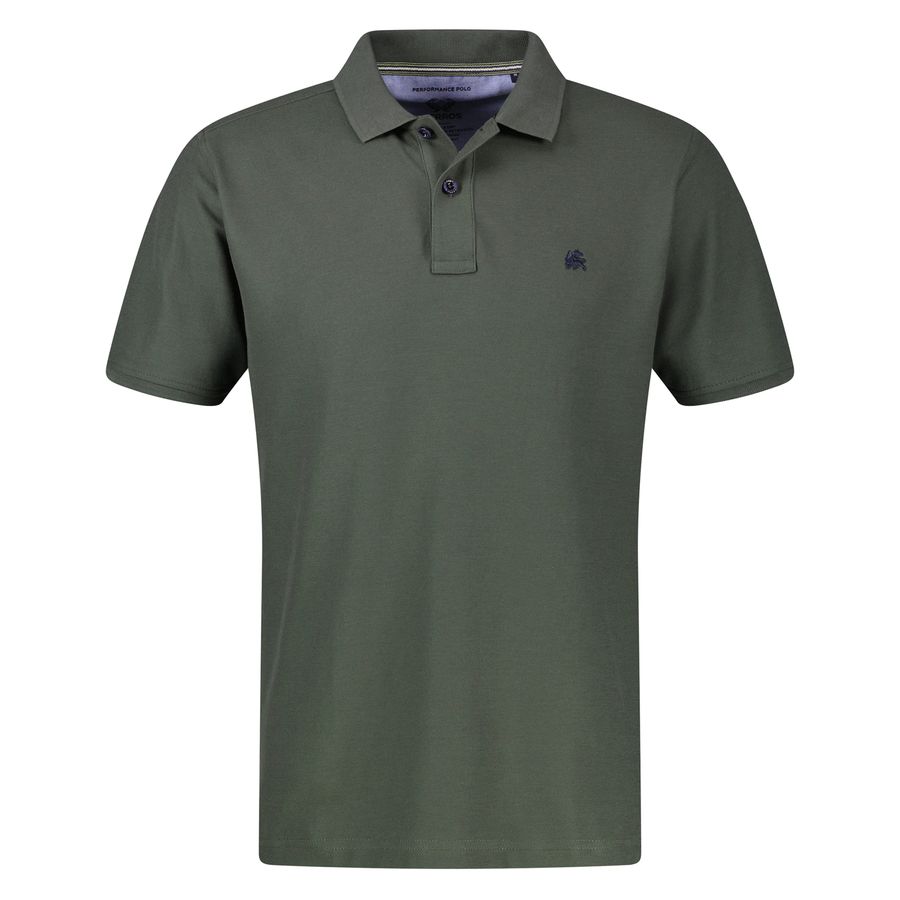 Lerros Übergrößen Basic-Poloshirt graugrün