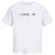 Jack&Jones Übergröße weiß T-Shirt JORNANTUCKET Print