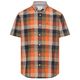 Camel Active XXL Kurzarmhemd kariert orange-oliv