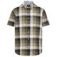 Camel Active XXL Kurzarmhemd oliv-schwarz kariert
