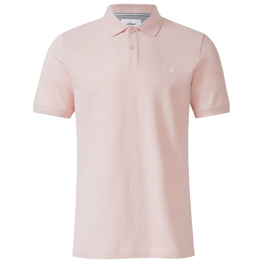 s.Oliver Übergrößen Basic-Poloshirt rosa
