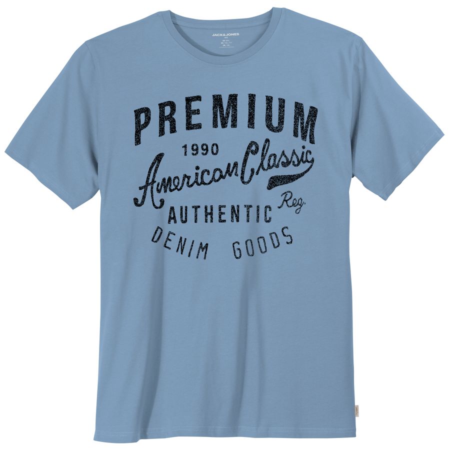 Jack&Jones Übergrößen T-Shirt hellblau JPRBLUALEX