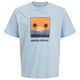 Jack&Jones Übergröße T-Shirt Print hellblau JJPERRY Jack&Jones Übergröße T-Shirt Print hellblau JJPERRY