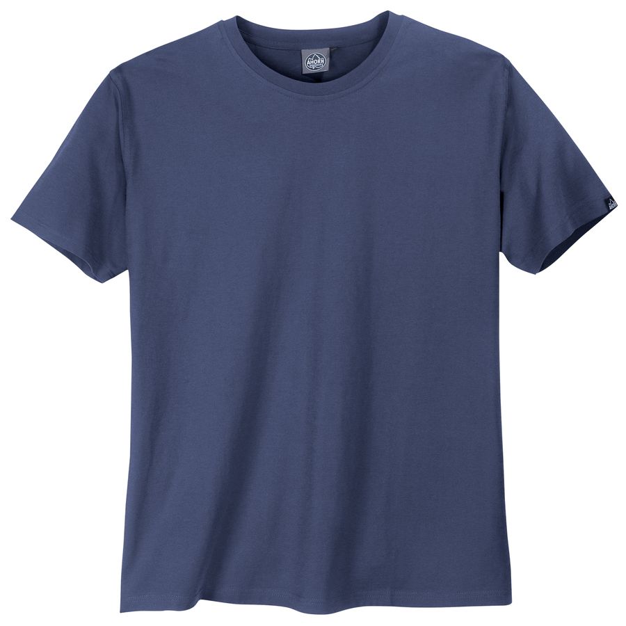 Ahorn Übergrößen Basic-T-Shirt denimblau