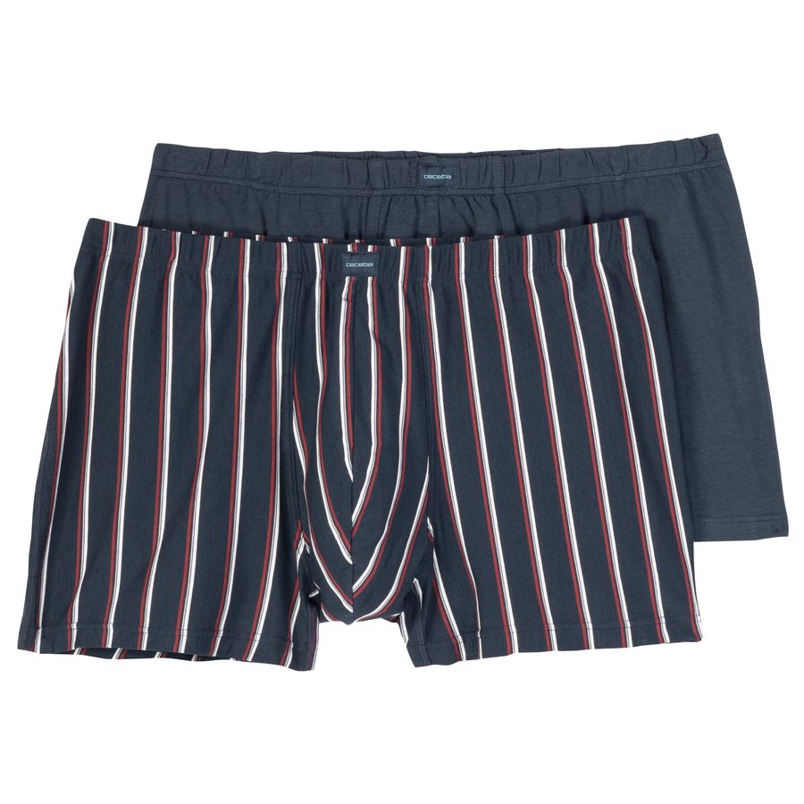 Ceceba Pants 2er-Pack Übergröße navy/rot gestreift
