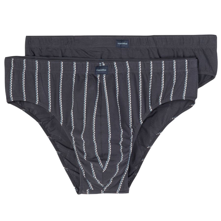 Ceceba 2er-Pack Stretch-Slips XXL navy/gestreift