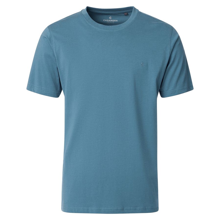 CasaModa Übergrößen Basic T-Shirt petrolblau